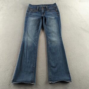 American Eagle Jeans Womens 28 Blue Kick Boot Low Rise Super Stretch Bootcut